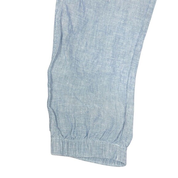 ATHLETA Women's Size 4 Light Blue Cabo 100% Linen Jogger Pants Drawstring Waist - Picture 6 of 13